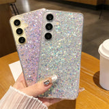 Glitter Epoxy Soft Silicone Case For Samsung