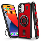 2 in 1 Drop-proof Silicone Ring Holder Phone Case For iPhone