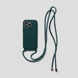 Liquid Silicone Phone Case with Lanyard For iPhone