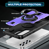 2 in 1 Drop-proof Silicone Ring Holder Phone Case For Samsung