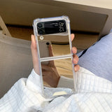Mirror Shockproof Corner Luxury Case For Samsung