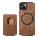 Custodia in pelle solt con carte magnetiche staccabile 2 in 1 per iPhone