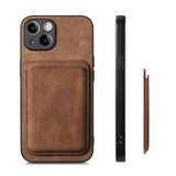 Custodia in pelle solt con carte magnetiche staccabile 2 in 1 per iPhone