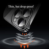 Transparent Borderless Ultra-thin Electroplated Hard Phone Case For iPhone