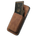 Custodia in pelle solt con carte magnetiche staccabile 2 in 1 per iPhone