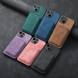 Custodia in pelle solt con carte magnetiche staccabile 2 in 1 per iPhone