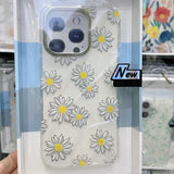 Flower Spray-painted Anti-fall Mobile Phone Case For iPhone