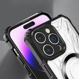 Airbag Thickened Silicone Anti-fall Transparent Magnetic Phone Case For iPhone