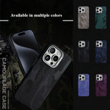 Camouflage Leather Anti-fall Mobile Phone Case For iPhone