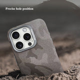 Camouflage Leather Anti-fall Mobile Phone Case For iPhone