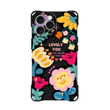 Flower Anti-fall Silicone Phone Case For iPhone