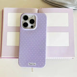 Ultra Slim Dot Small Fresh Mobile Phone Case For iPhone