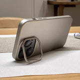 Metal Lens KickStand Holder Magnetic Phone Case For iPhone