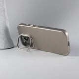 Metal Lens KickStand Holder Magnetic Phone Case For iPhone