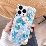 Flower Spray-painted Anti-fall Mobile Phone Case For iPhone