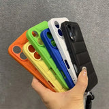 Soft Down Jacket Silicone Case For iPhone