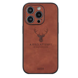 Magnetic Square Leather Shockproof deer Case For iPhone