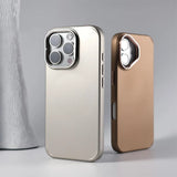 Metal Lens KickStand Holder Magnetic Phone Case For iPhone