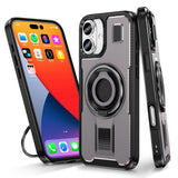 2 in 1 Drop-proof Silicone Ring Holder Phone Case For iPhone