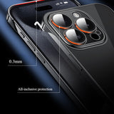 Transparent Borderless Ultra-thin Electroplated Hard Phone Case For iPhone