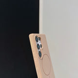 Shiny Simple Thin Circle Magnetic Phone Case For Samsung
