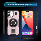 2 in 1 Drop-proof Silicone Ring Holder Phone Case For iPhone