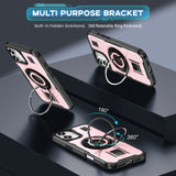 2 in 1 Drop-proof Silicone Ring Holder Phone Case For iPhone