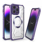 Airbag Thickened Silicone Anti-fall Transparent Magnetic Phone Case For iPhone