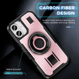 2 in 1 Drop-proof Silicone Ring Holder Phone Case For iPhone