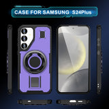 2 in 1 Drop-proof Silicone Ring Holder Phone Case For Samsung