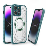 Airbag Thickened Silicone Anti-fall Transparent Magnetic Phone Case For iPhone
