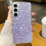 Glitter Epoxy Soft Silicone Case For Samsung