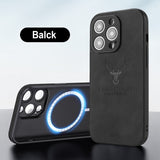 Magnetic Square Leather Shockproof deer Case For iPhone