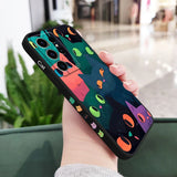 Custodia colorata per cellulare Cat per Samsung