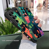 Custodia colorata per cellulare Cat per Samsung