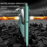 Custodia in vetro con schermo full surround a 360° in metallo magnetico in lega di alluminio per Samsung