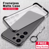 Frameless Transparent Matte Hard Phone Case For Samsung