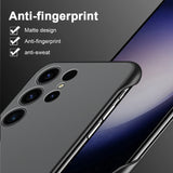 Frameless Transparent Matte Hard Phone Case For Samsung