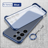 Frameless Transparent Matte Hard Phone Case For Samsung