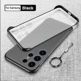 Frameless Transparent Matte Hard Phone Case For Samsung