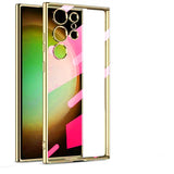 Custodia sottile trasparente placcata per Samsung Galaxy