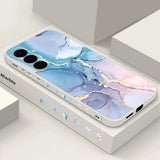 Marble Watercolor Silicone Case For Samsung