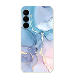 Marble Watercolor Silicone Case For Samsung