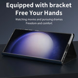 Magnetic Flip Card Bag Leather Case For Samsung