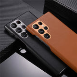 Lens Anti-fall Leather Case for Samsung