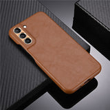 Lens Anti-fall Leather Case for Samsung