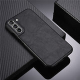 Lens Anti-fall Leather Case for Samsung