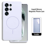 Official Liquid Silicone Candy Wireless Charging Phone Case For Samsung
