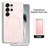 Official Liquid Silicone Candy Wireless Charging Phone Case For Samsung