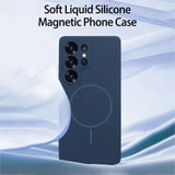 Official Liquid Silicone Candy Wireless Charging Phone Case For Samsung